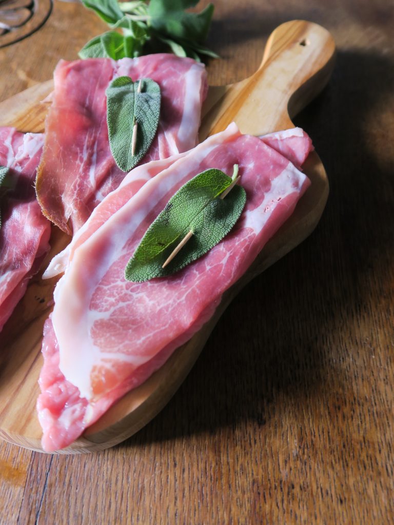 Fresh veal, prosciutto and sage 